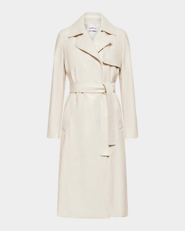 Queen Double-Breasted Coated Trench Coat